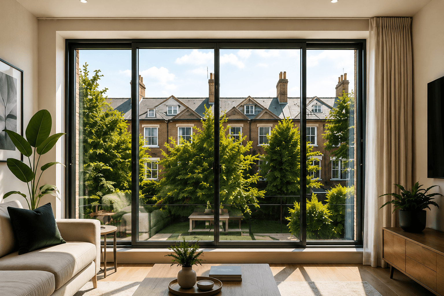 Secondary glazing for improved noise and thermal insulation