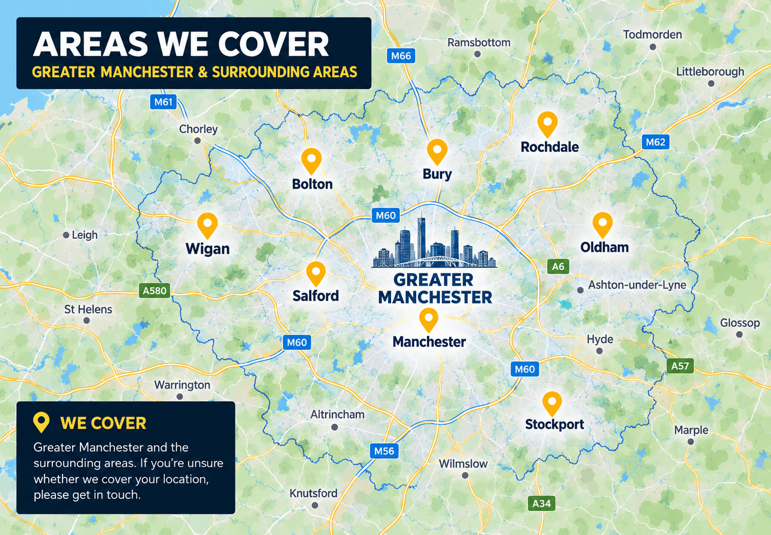 Greater Manchester Map